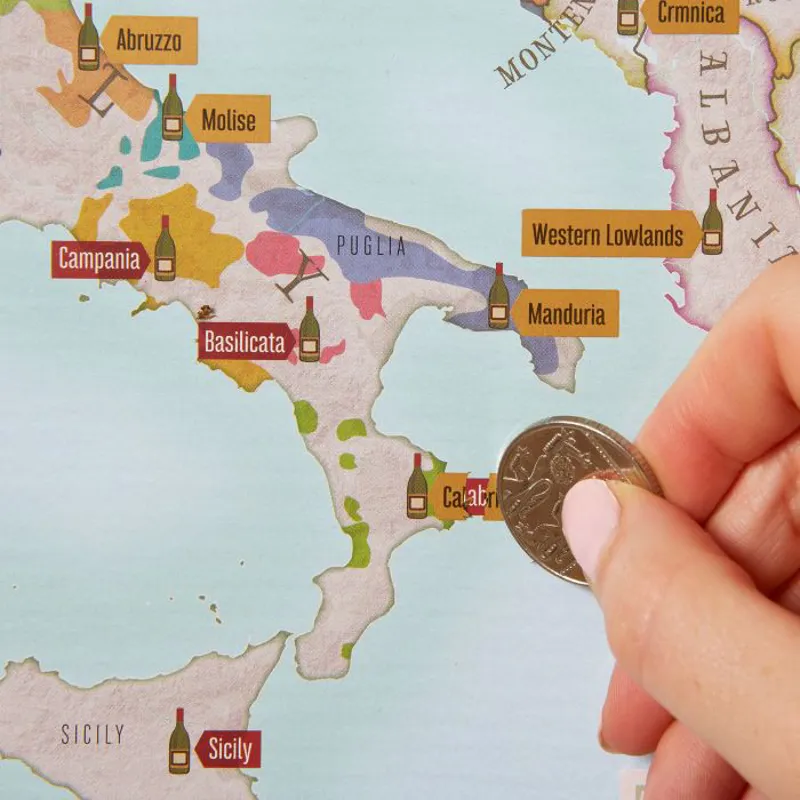 European Wines Collect and Scratch Print